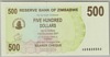 [Zimbabwe 500 Dollars]