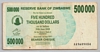 [Zimbabwe 500,000 Dollars]