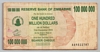 [Zimbabwe 100,000,000 Dollars]